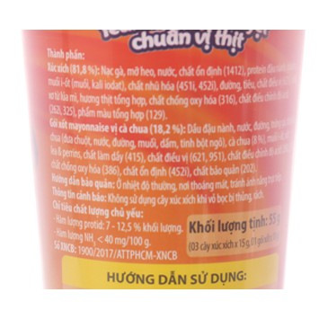 Xúc Xích Lắc Vissan Các Loại Ly 56g - 413