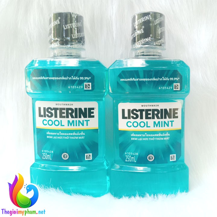 Combo 2 Nước Súc Miệng Listerine Cool Mint 250ml