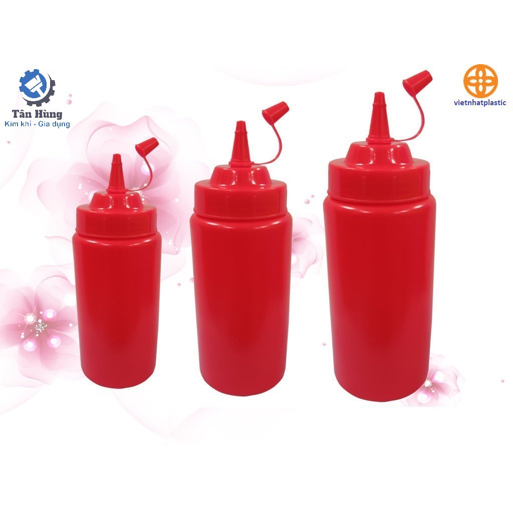 Chai nhựa đựng tương cà, tương ớt nhựa Việt Nhật 300ml / 400ml No 2923/2925