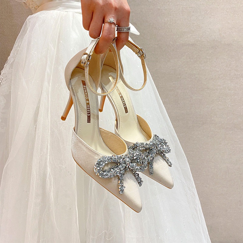 Giày Cao Gót Mũi Nhọn Thiết Kế Mới Thời Trang Dành Cho Mùa Hè 2021