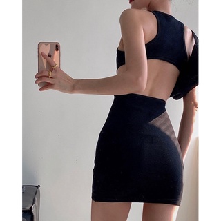 Đầm body ba lỗ hở lưng