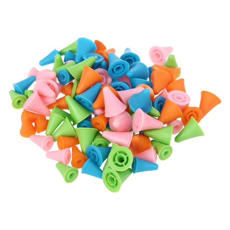 Set 100 Đầu Bọc Bảo Vệ Mũi Kim Đan Len Hình Nón Tiện Dụng