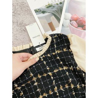 Đầm dạ Sweet B.S.K phối tơ