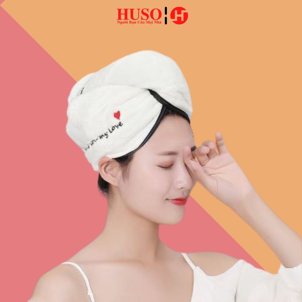 Combo máy sấy tóc TOSHIBA 551 - 3000W + khăn quấn nhanh khô, máy sấy 3 chế độ nhiệt 2 chế độ gió - HUSO