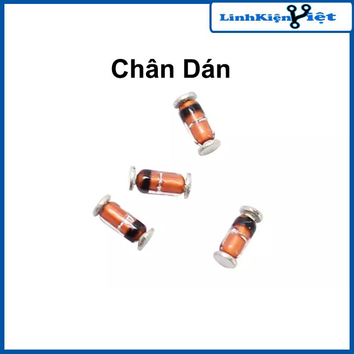 Diode 1N4148 450mA 100V chân cắm chân dán ( Gói 10 Con )