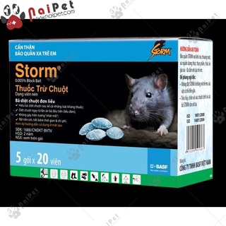 Diệt Chuột Bả Chuột Storm Gói 20 Viên