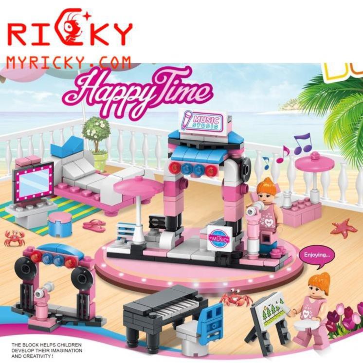 [Khai trương giảm giá] Bộ đồ chơi lego lắp ráp phòng ngủ công chúa HAPPY TIME