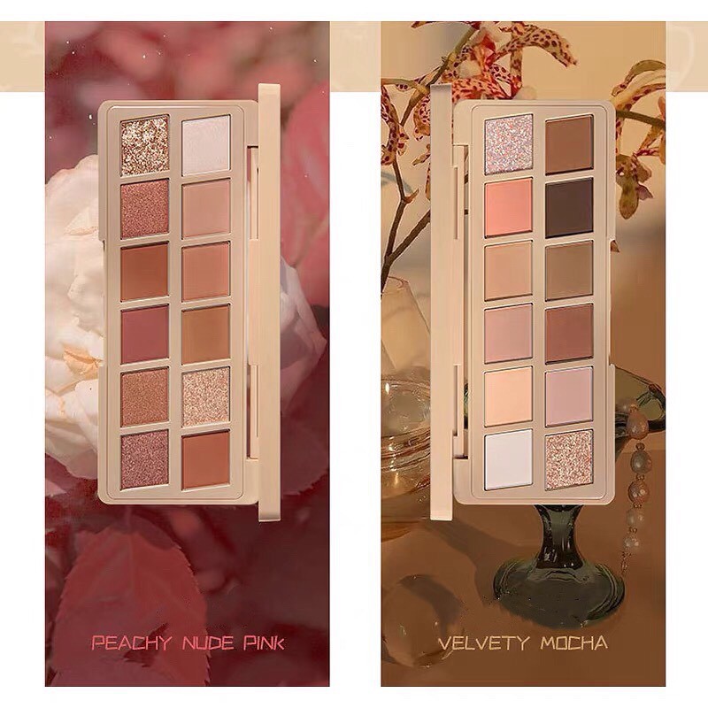 Bảng phấn mắt 12 màu bánh mì HOLD LIVE Afternoon Garden Eyeshadow Palette tông cam đào hồng đất hot trend HL470 HLIV69 | BigBuy360 - bigbuy360.vn