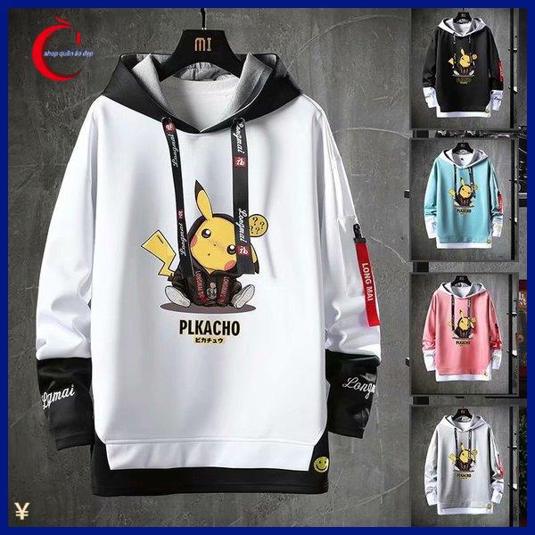áo hoodie nữ form rộng hoodie zip áo hoodie nữ cute áo hoodie không mũ Áo Hoodie Giả Hai Mảnh Tay Dài Vải Cotton Mỏng Thời Trang Thu Đông Hàng Mới 2021 Dành Cho Bạn Nam