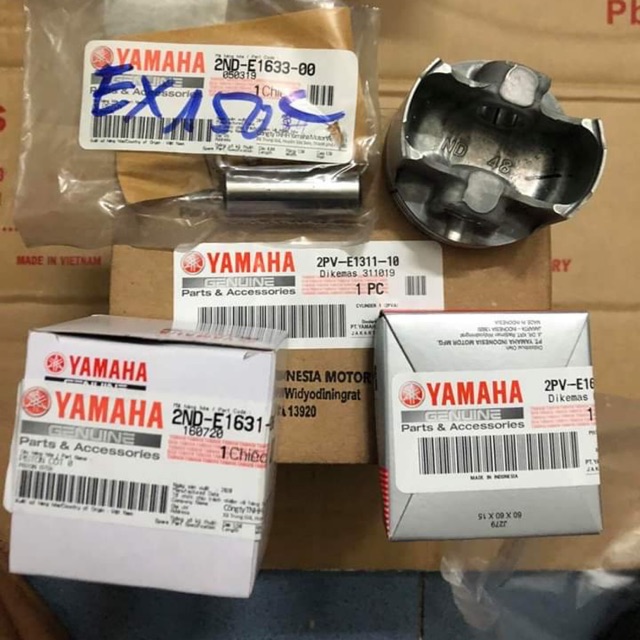 FREESHIP Lòng + piston bạc Exciter 150cc zin hãng yamaha (tặng bộ Ron máy)