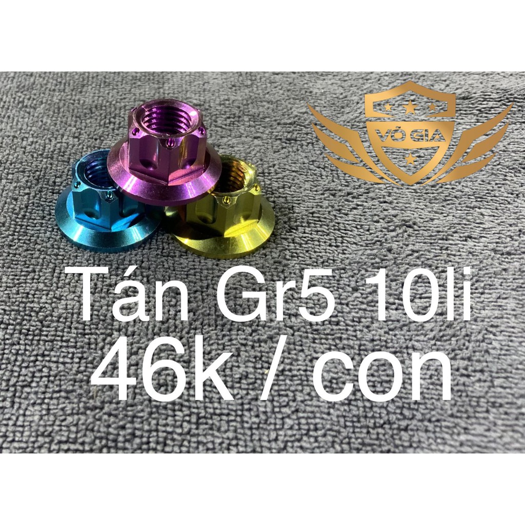 Tán hở Titan GR5 6ly, 8ly, 10ly, 12ly, 14ly gắn mọi loại xe