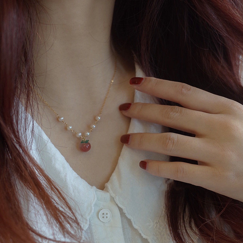 Vòng cổ ngọc trai Hàn Quốc Vòng cổ thời trang nữ ngọt ngào và dễ thương