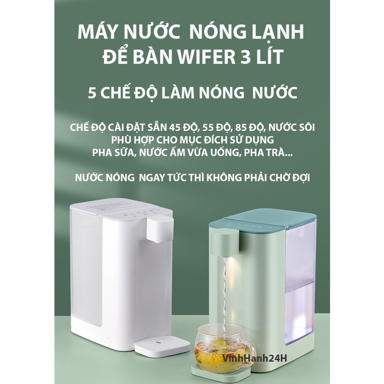 MÁY NƯỚC NÓNG LẠNH ĐỂ BÀN 3 LÍT, 5 CHẾ ĐỘ NƯỚC NÓNG