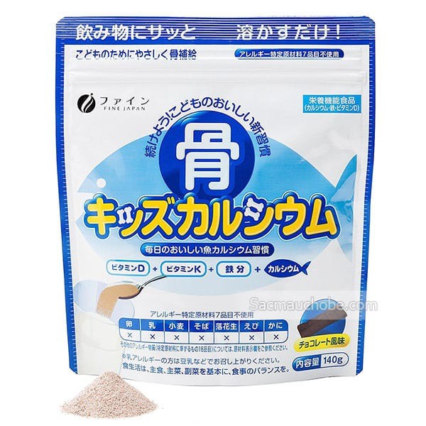 Bột Canxi cá tuyết giúp tăng chiều cao Fine Japan 140g