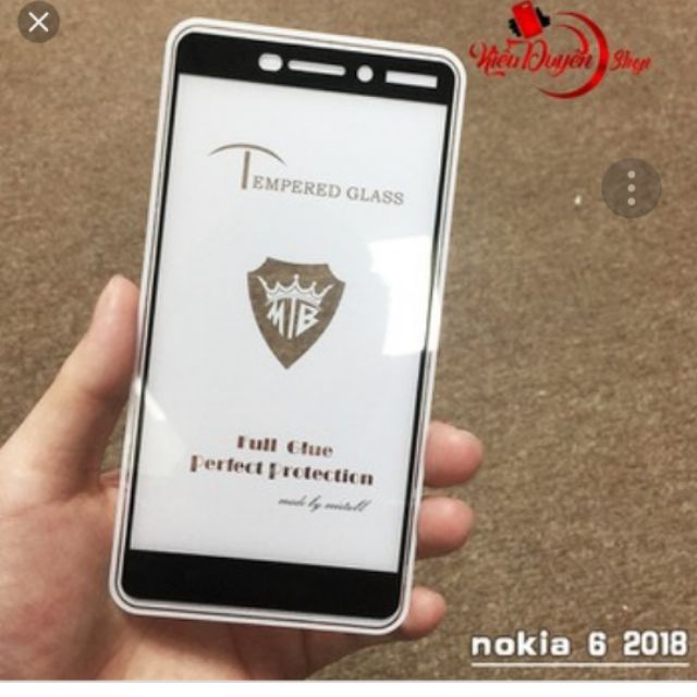 Kính 5D full keo toàn màn hình nokia 6 2018