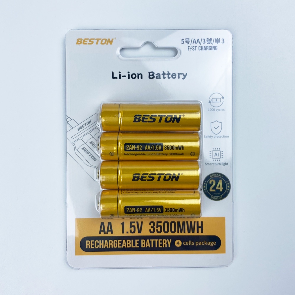 Pin sạc AA AAA 1.5V pin lithium 1.5V Beston bộ sạc BST-M7011