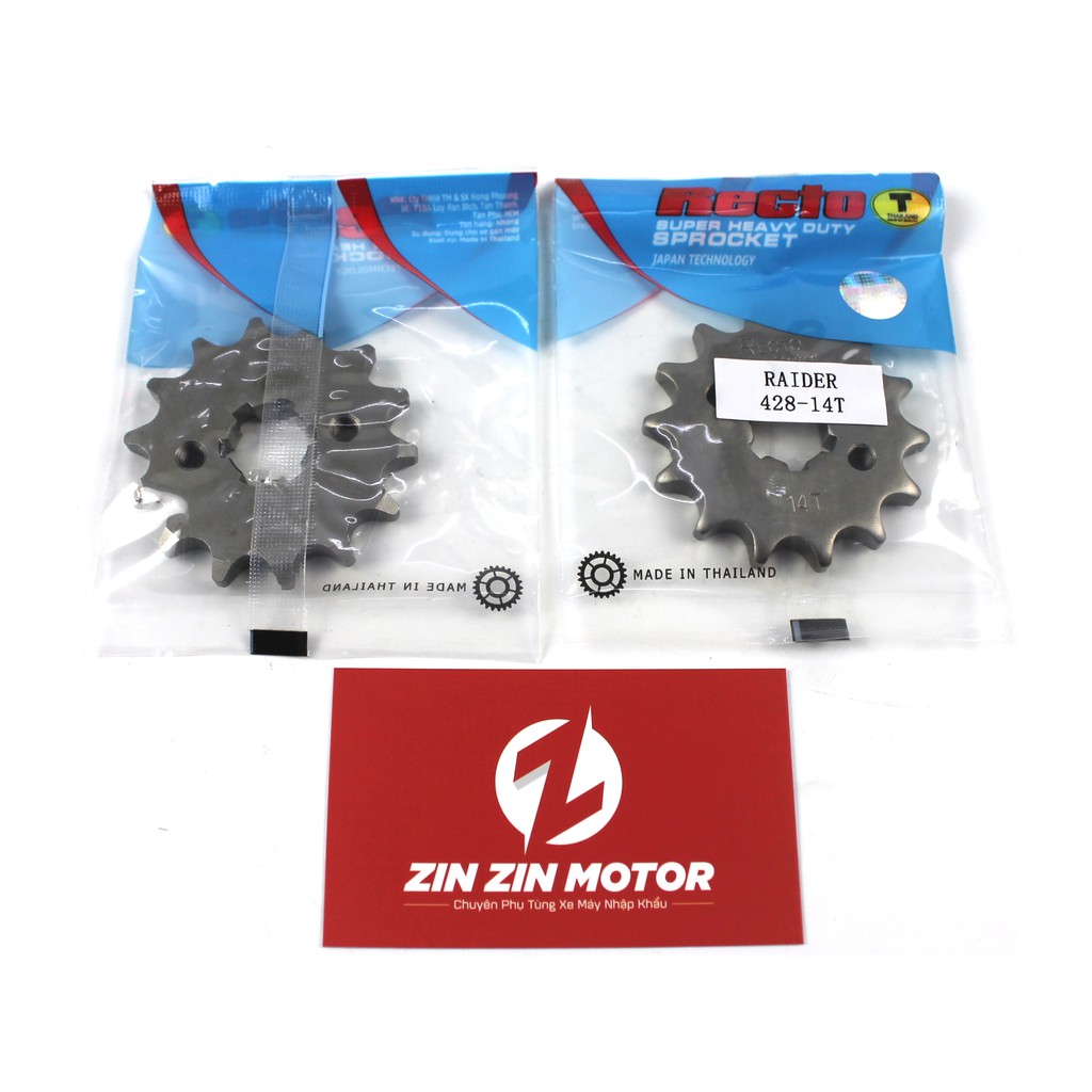 Nhông Recto 14T Cho Satria Fi, Raider Fi - Zin Zin Motor