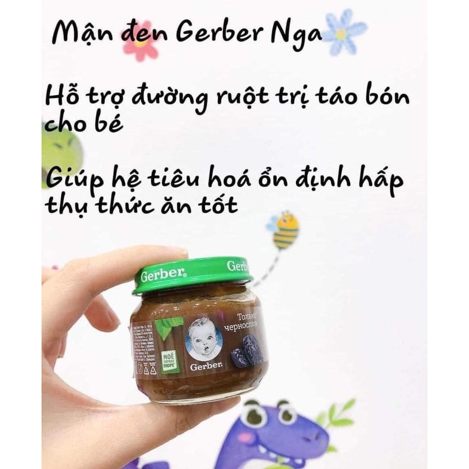 Mận Đen Nghiền Gerber Nga 80g