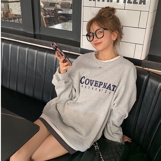 Áo Sweater Nỉ Form Rộng COVERNAT Form Rộng Nam Nữ Unisex Ulzzang | BigBuy360 - bigbuy360.vn