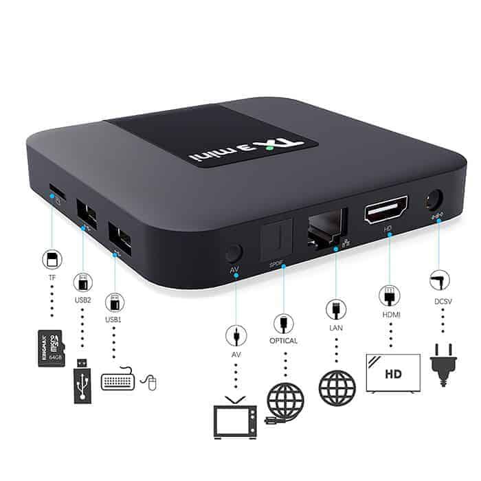 ĐẦU THU ANDROID TV BOX SIÊU RẺ TX3 MINI RAM CPU S905W 2GB ROM 16GB XEM PHIM 4K ROM Tìm kiếm bằng giọng nói