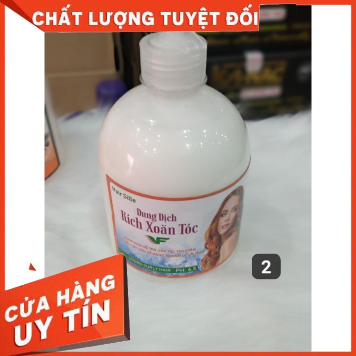 DUNG DỊCH KÍCH XOĂN TÓC TVF ANOMAC 500ml  kem thuốc bổ trợ dưỡng chất cho tóc uốn mau xoăn lọn bền căng khỏe