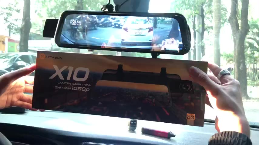 Camera hành trình ô tô X10 gương màn lớn trước sau full HD kết nối điện thoại hỗ trợ quay đêm, bảo hành 12 tháng | BigBuy360 - bigbuy360.vn