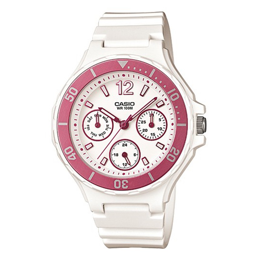 Giới thiệu sản phẩm Đồng hồ nữ dây cao su Casio LRW-250H-4A.