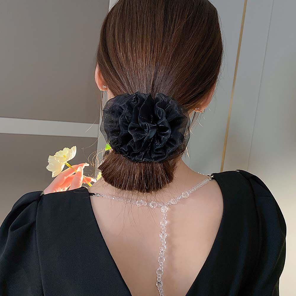 Kẹp Tóc Búi Tóc 15H Đính Quả Cầu Lông Dễ Thương Dành Cho Bạn Gái