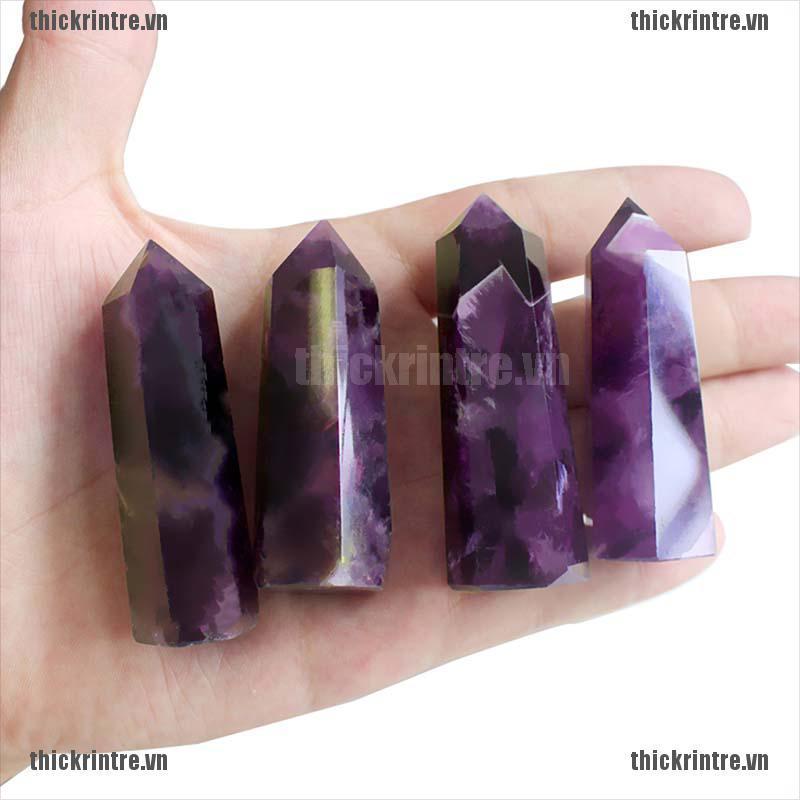 <Hot~new>Natural Purple Dream Amethyst Quartz Crystal Stone Point Healing Hexagonal Wand