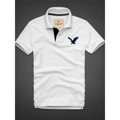 Áo Thun nam ngắn tay có cổ trắng