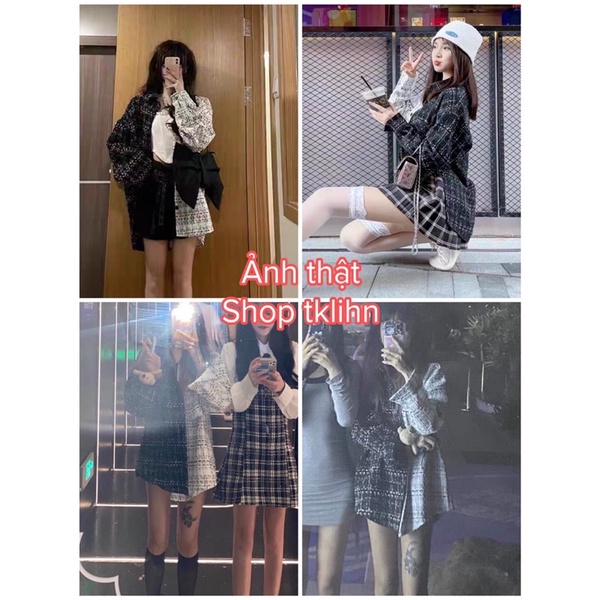 TKLIHN Áo sơ mi dạ kim mix ULZZANG hot FASHIONITA 2022 kèm 2 ẢNH THẬT CUỐI