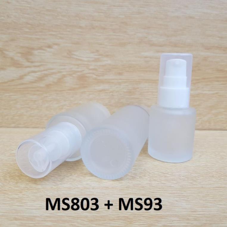 [SIÊU RẺ] Chai lọ chiết mỹ phẩm Thủy tinh mờ Vai ngang Xịt giọt 20ml,30ml,50ml đựng kem dưỡng da, sửa rửa mặt, serum .