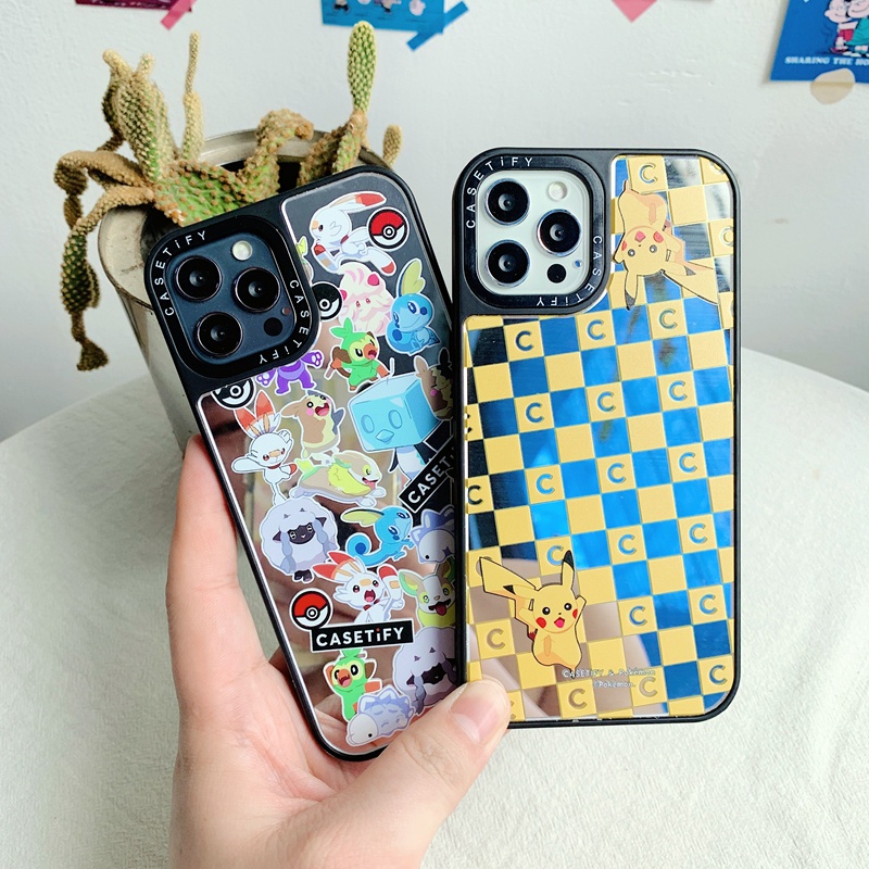 Casetify Pokémon Pikachu Squirtle Bulbasaur Charmander Poké Soft Silicone TPU Case Cover Apple iPhone 7 8 Plus 7+ 8+ X XS XR 11 11Pro 12 Mini 12Mini Pro Max XSMax SE 2020 Casing