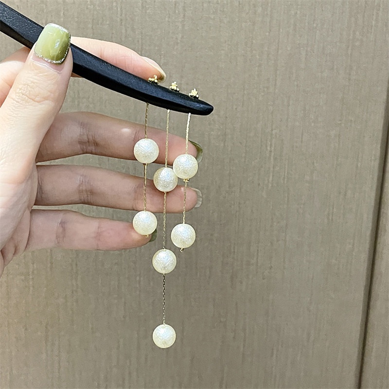 Trâm Cài Tóc Tua Rua Đính Hạt Ngọc Trai Phong Cách Trung Hoa