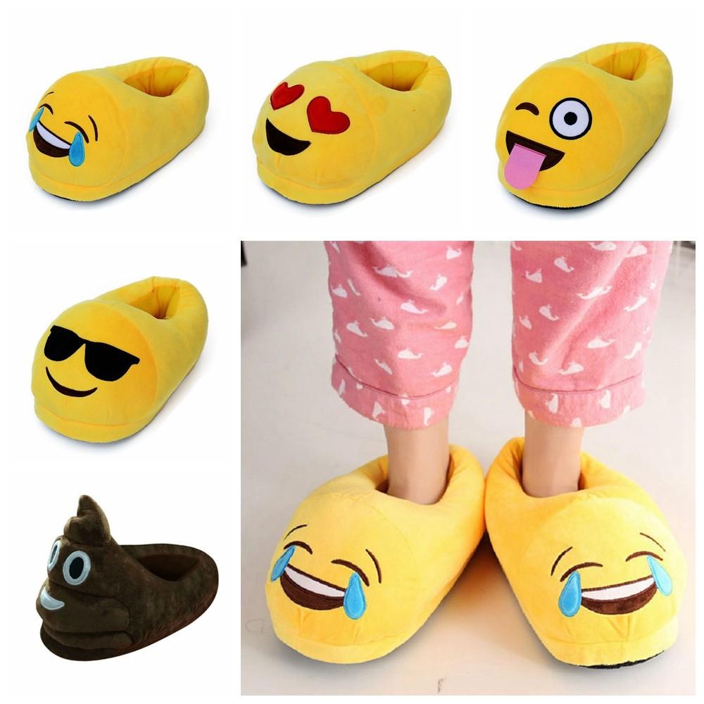 .Dép Bông Đi Trong Nhà Hình Emoji Ngộ Nghĩnh