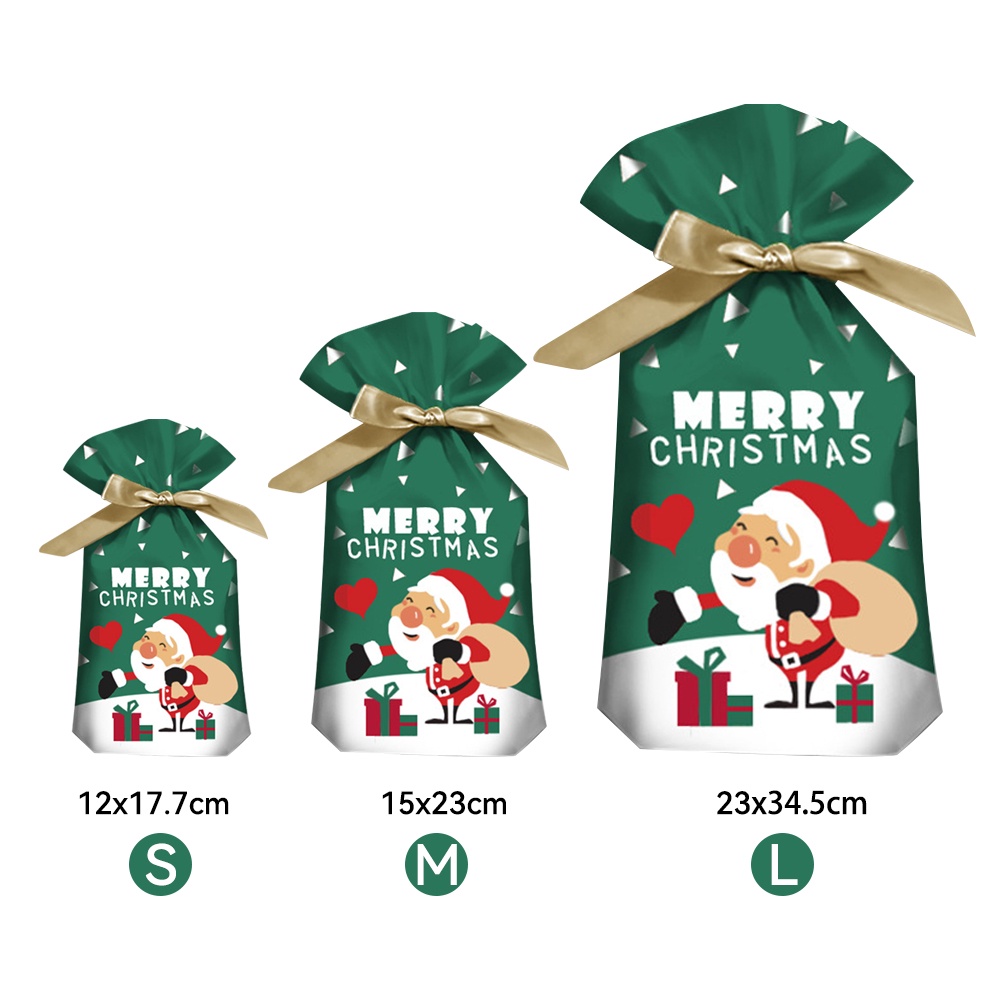 Set 5 Túi Rút Đựng Quà Giáng Sinh