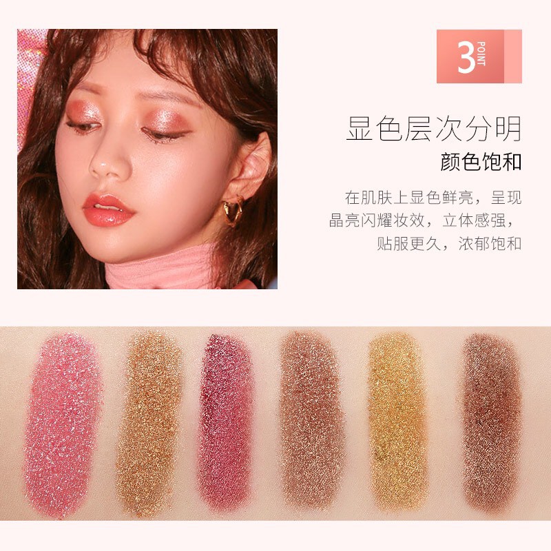 Nhũ mắt bắt sáng Jiaya 6 tone màu nhũ lì lâu trôi | BigBuy360 - bigbuy360.vn