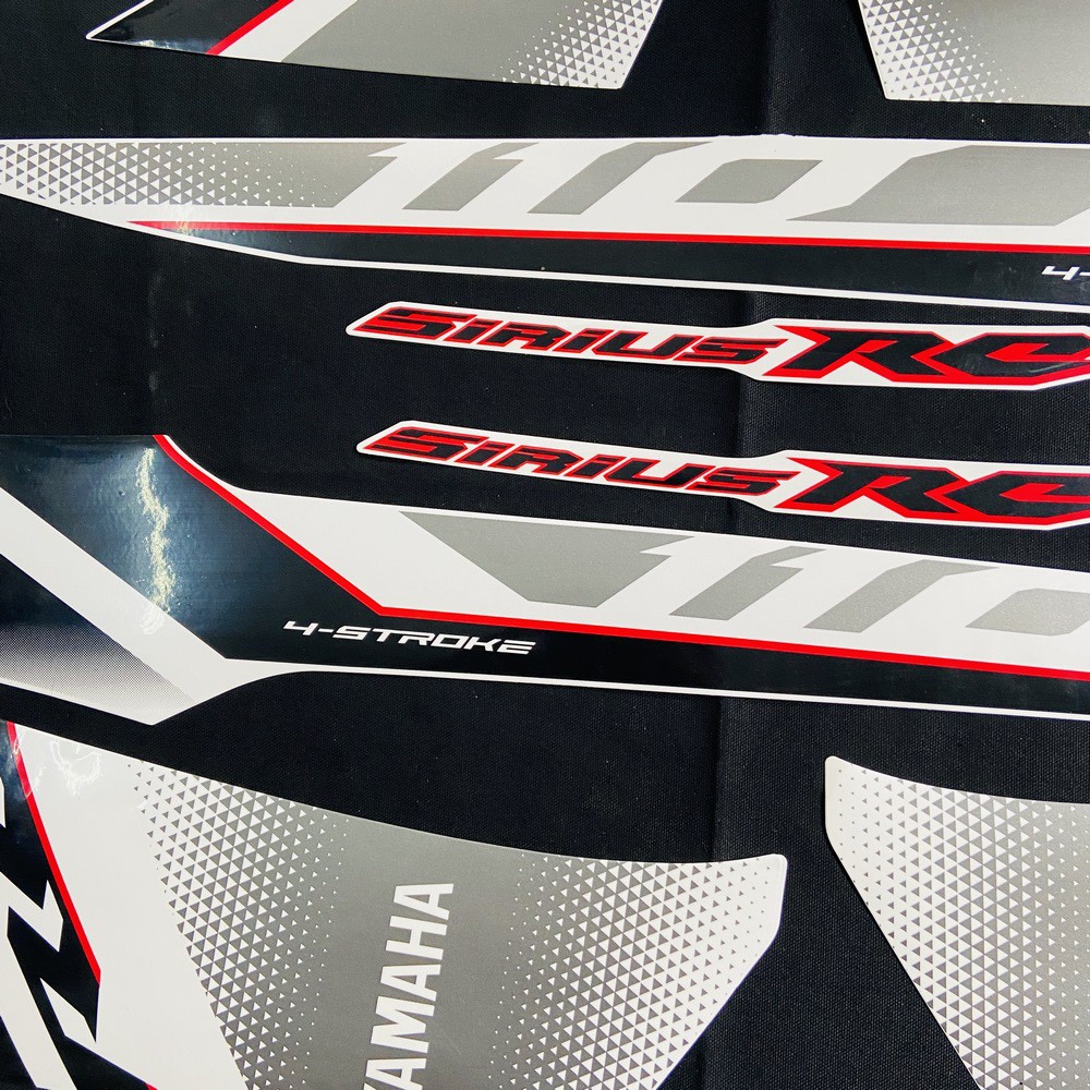 Trọn bộ tem 3 lớp dán dàn áo xe SIRIUS đời 2018 2019, tem như zin theo xe