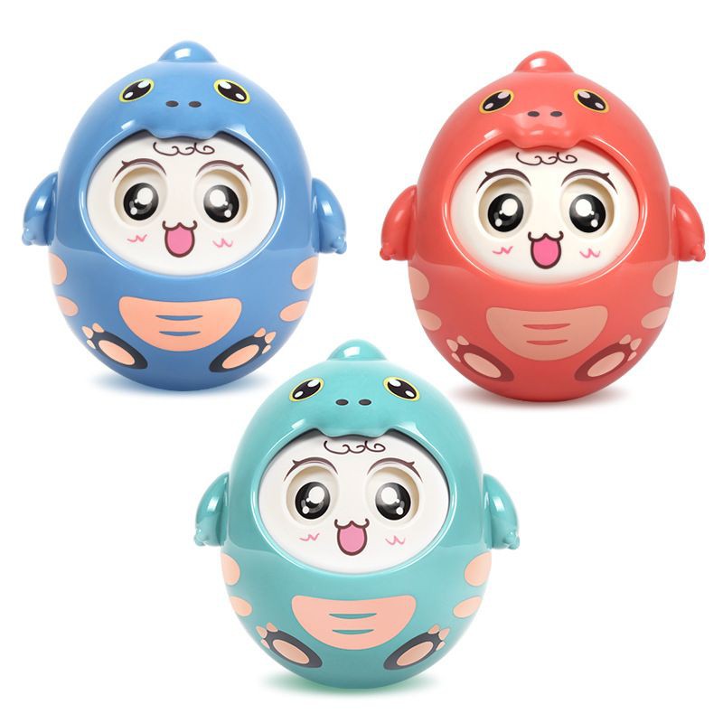 Con Lật Đật Cho Bé Hình Khủng Long Đáng Yêu Phát Nhạc Đồ Chơi Nhựa ABS An Toàn LD05