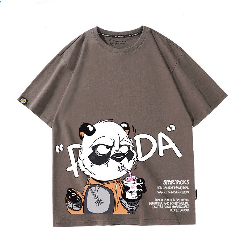 [Mẫu Mới] Áo Thun Nam Nữ Unisex Form Rộng Tay Ngắn Cổ Tròn Phối Họa Tiết Hình Gấu Trúc Zenko TOP NAM 1000197 | BigBuy360 - bigbuy360.vn