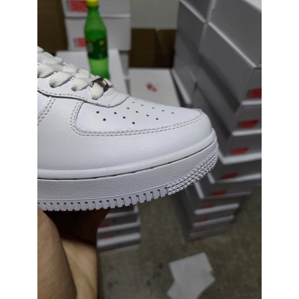 Giày Sneaker nam big size độn đế tăng chiều cao , thể thao Air Force 1 Full trắng cao cấp đế Air 46 47 tich chu shop