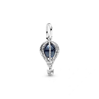 Pure Silver Hot Air Balloon Charm
