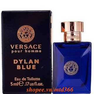 Nước Hoa Nam 5Ml Versace Dylan Blue Pour Homme Chính Hãng.