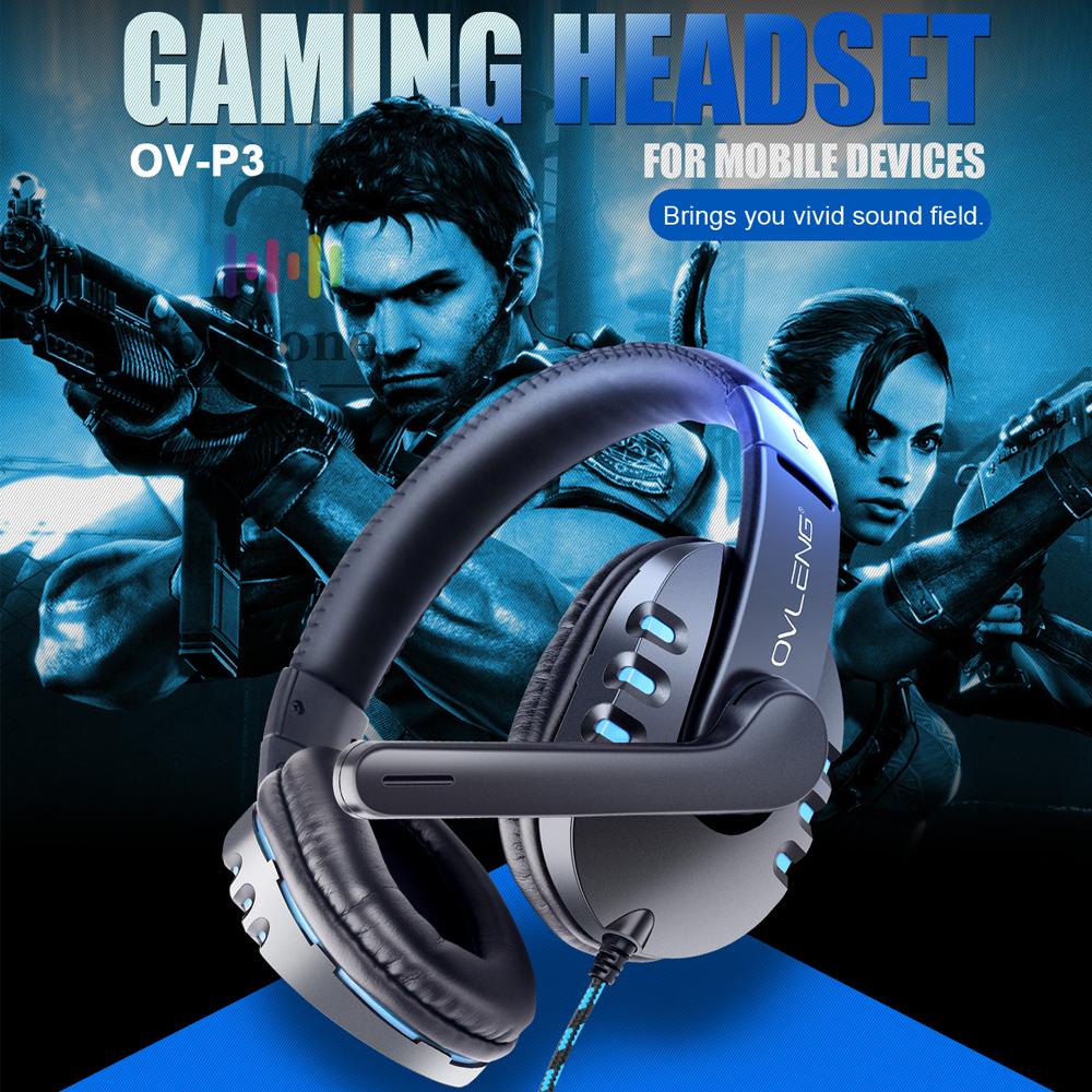 OVLENG Tai Nghe Trùm Đầu Chơi Game Xovleng Ov-P3 3.5mm Cho Ps4 / Phone / Laptop / Pc | BigBuy360 - bigbuy360.vn