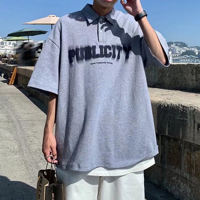 Áo polo Ngắn Tay In Hình Thời Trang Dành Cho Nam