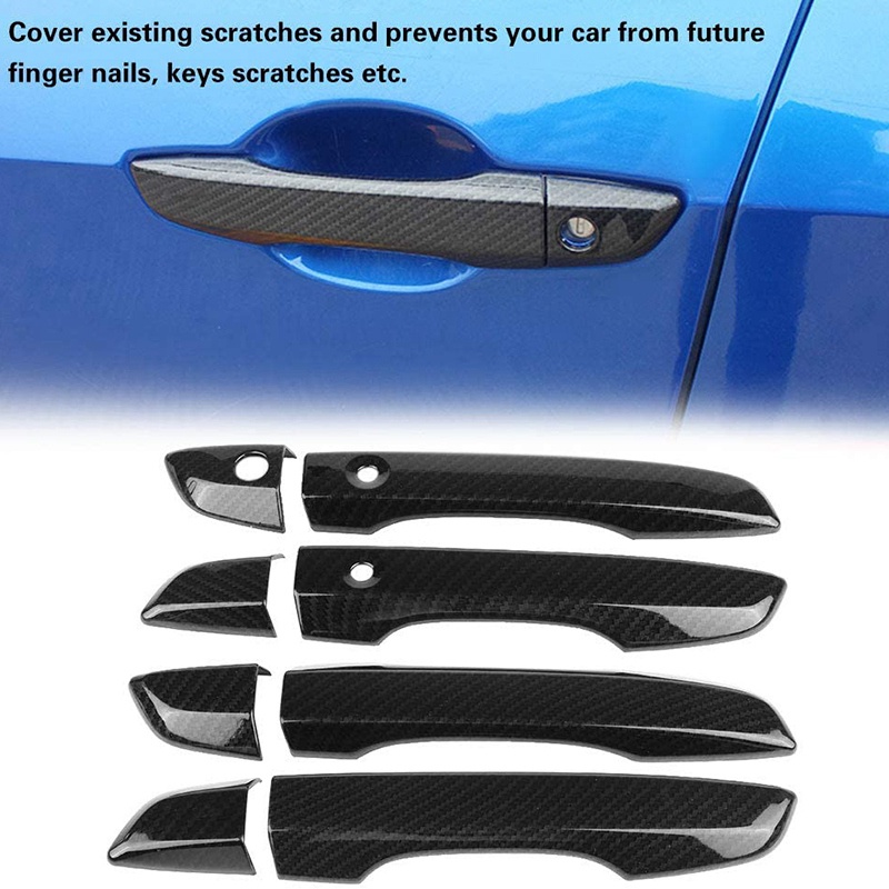 Ốp Bọc Tay Nắm Cửa Bên Phải Bằng Sợi carbon Cho honda civic 10th gen 2016 2017 2018 2019