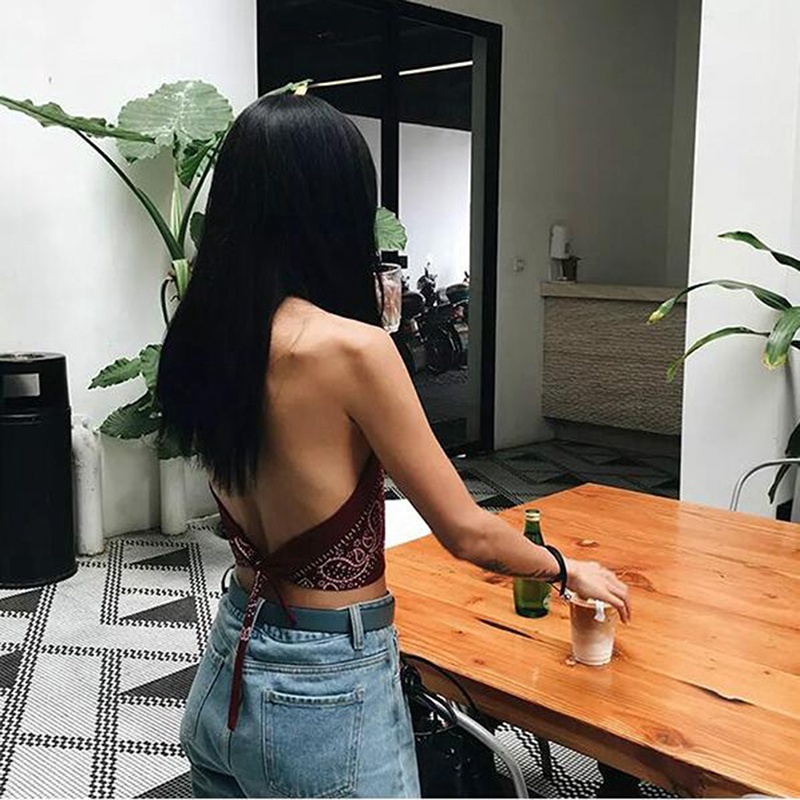 Áo yếm bằng chất liệu linen in họa tiết thời trang dành cho nữ | BigBuy360 - bigbuy360.vn