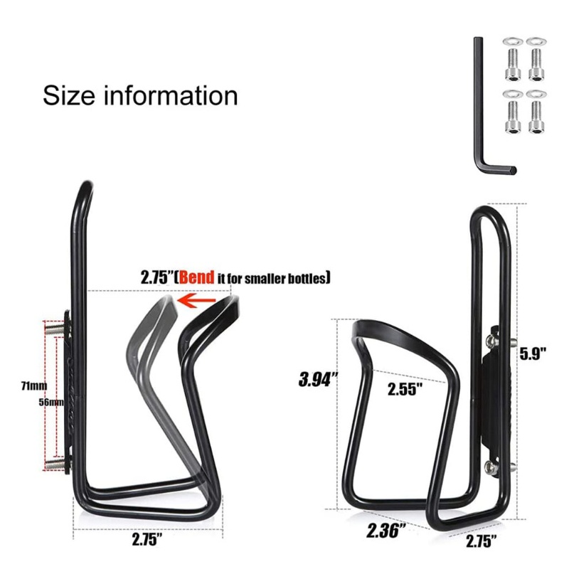 QQ Bình Nước Gắn Xe Đạp Bằng Nhôm Tiện Dụng