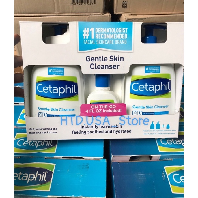 Sữa Rửa Mặt Cetaphil Gentle Skin Cleanser 118ml - 591ml Nội Địa Mỹ