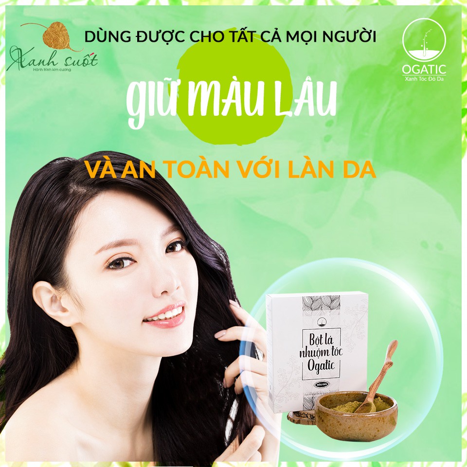 [Ogatic] Bột lá nhuộm tóc tự nhiên